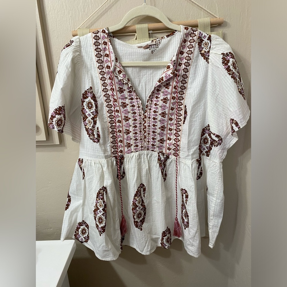 Knox Rose xl boho top. NWT